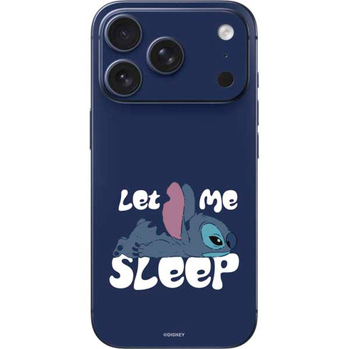 Disney Lilo and Stitch Let Me Sleep iPhone 17 Pro Skin